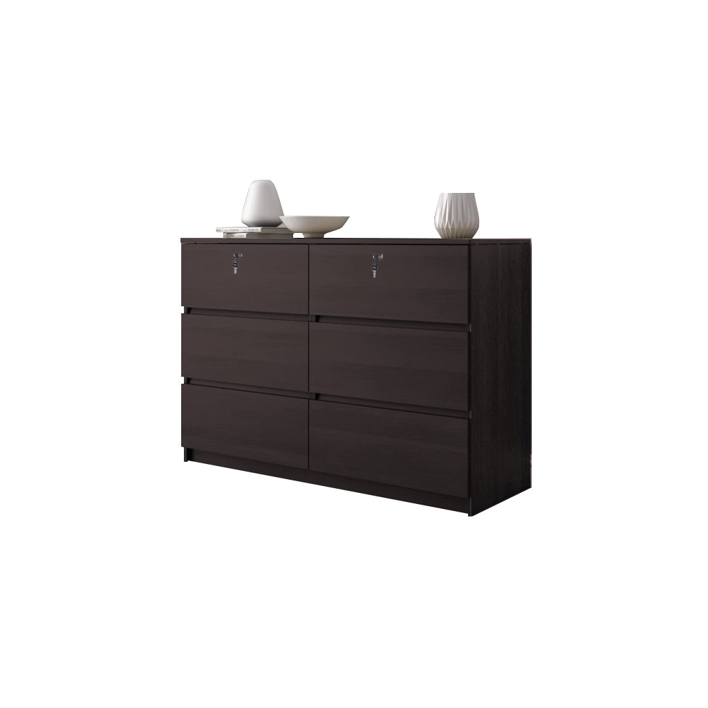 Hersh Premium Chest of Drawers Collection CARB-P2 Certified Board Full Laminated Back Panel in 6 Colours