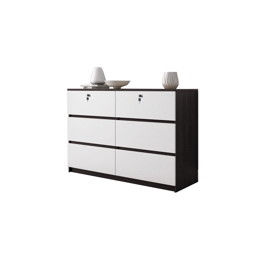 Hersh Premium Chest of Drawers Collection CARB-P2 Certified Board Full Laminated Back Panel in 6 Colours
