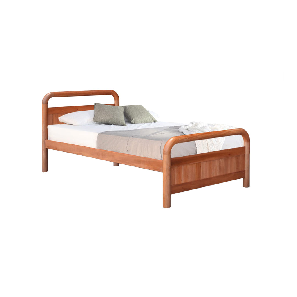 Robby Series 10 Wooden Bed Frame Cherry In Single/Super Single Size
