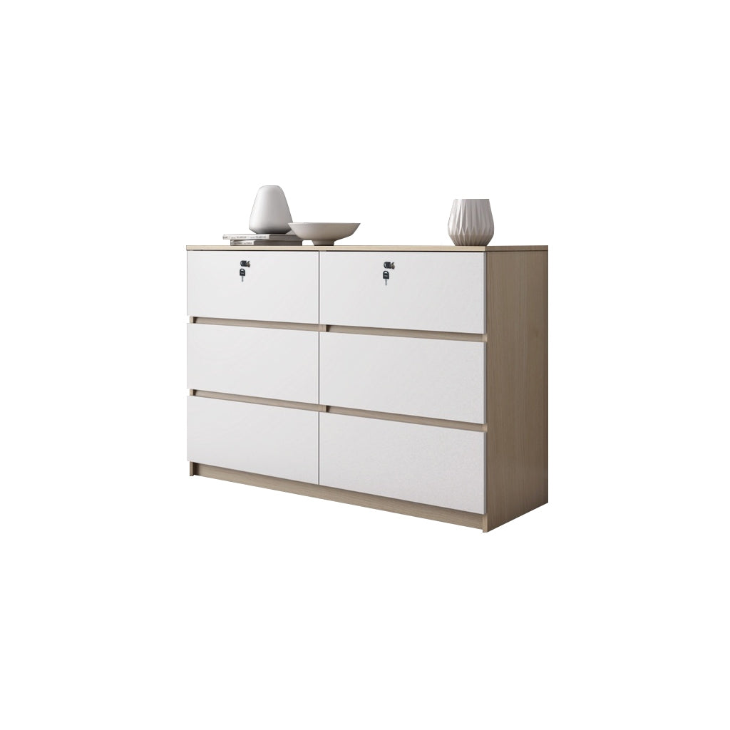 Hersh Premium Chest of Drawers Collection CARB-P2 Certified Board Full Laminated Back Panel in 6 Colours