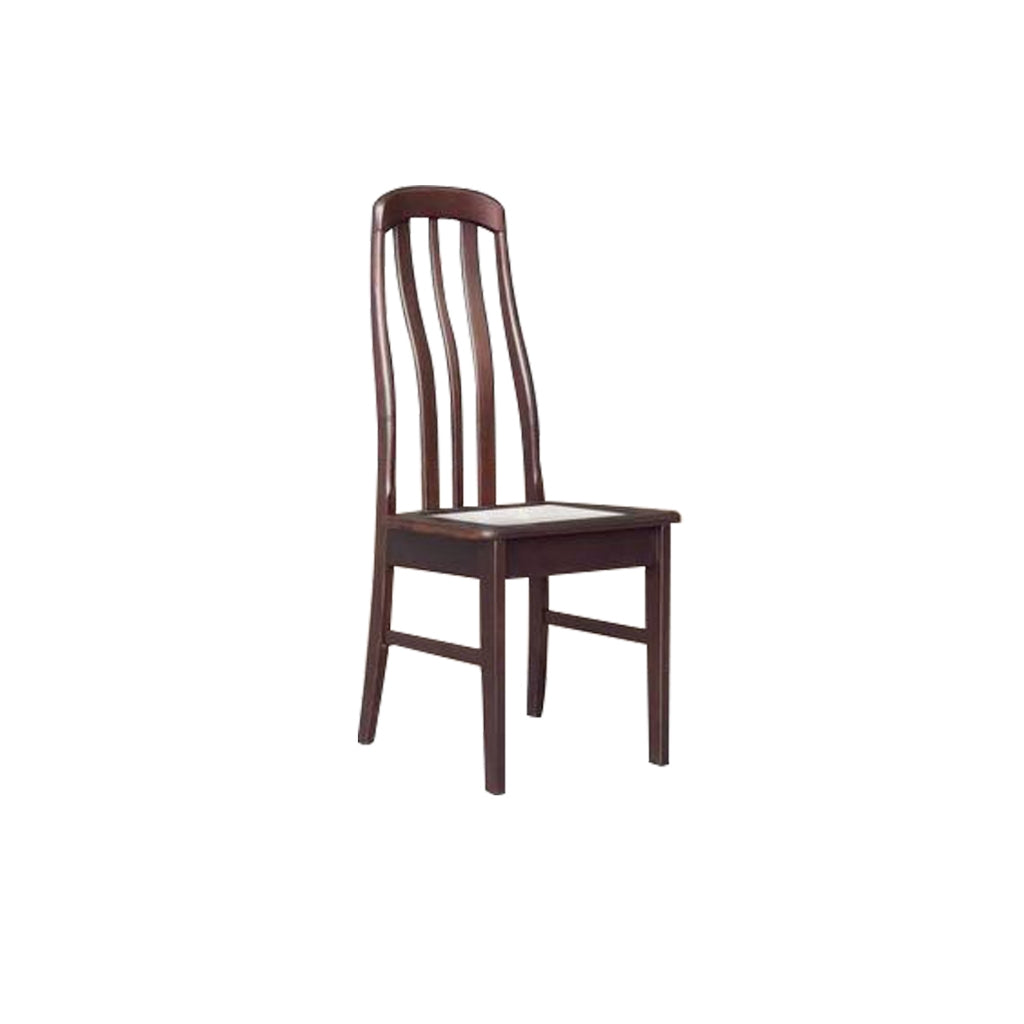 Aisha Dining Chair Collection Solid Wood with Marble or Cushioned Seat in Walnut/Cherry