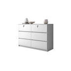 Hersh Premium Chest of Drawers Collection CARB-P2 Certified Board Full Laminated Back Panel in 6 Colours