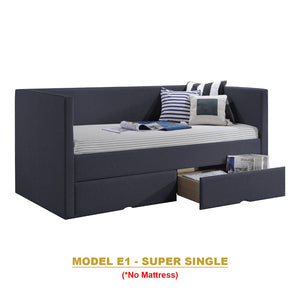 Kaelle Series Daybed with Trundle or Drawer - With Mattress Option