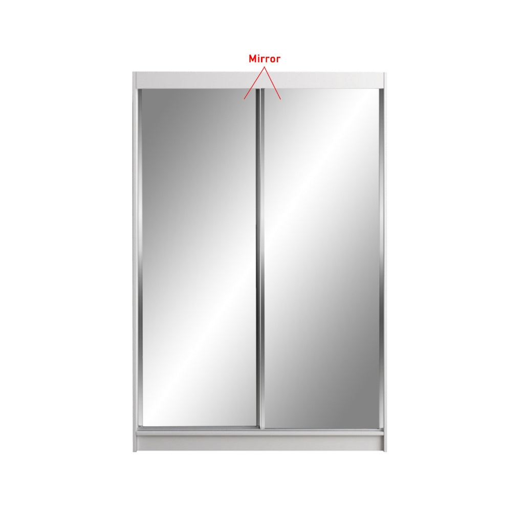 Frankfurt Series 4FT 2-Door Sliding Door Wardrobe in 50 Models Available