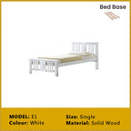 Riese Single Pull-Out Bedframe MDF+Veneer Wood Slatted Base