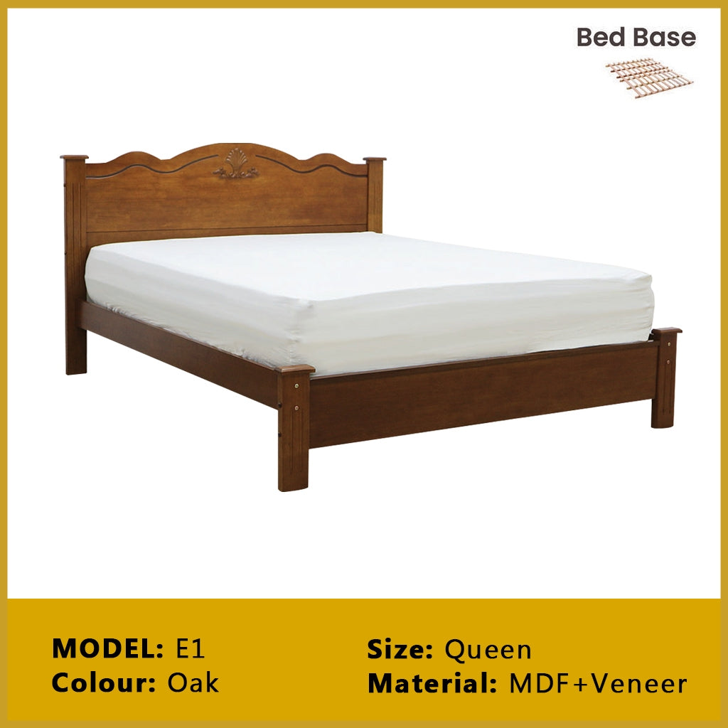 Britton Wooden Bedframe Collection Solid Wood - Queen Size with Mattress Option