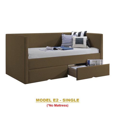 Image of Kaelle Series Daybed with Trundle or Drawer - With Mattress Option