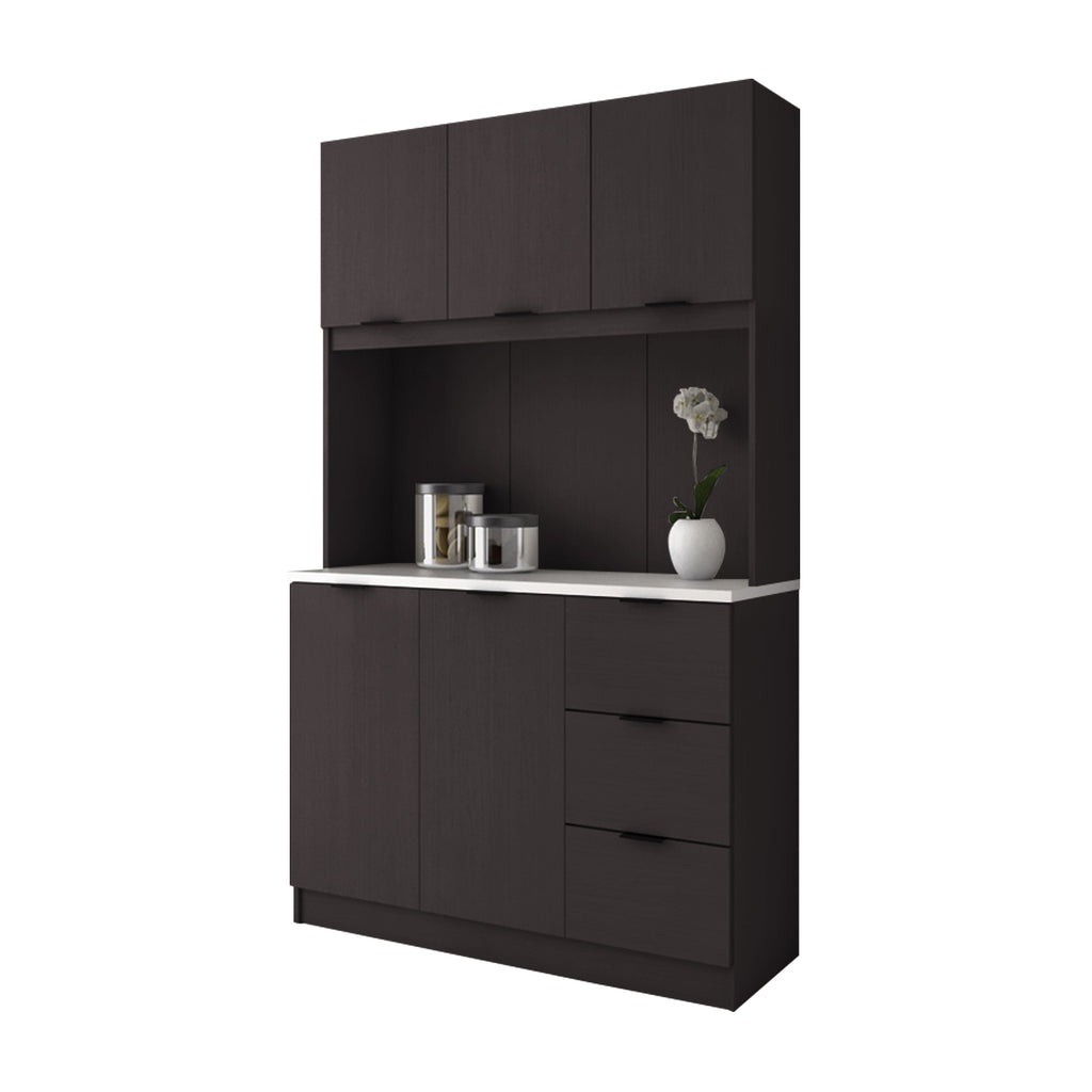 Jimae Series Modular Kitchen Cabinet with Hanging Cabinet in 2 Colours (Model E)