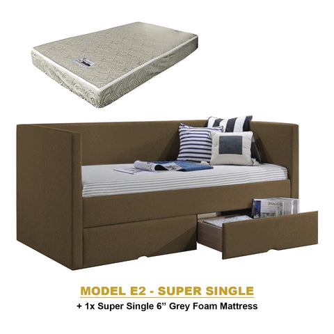 Image of Kaelle Series Daybed with Trundle or Drawer - With Mattress Option