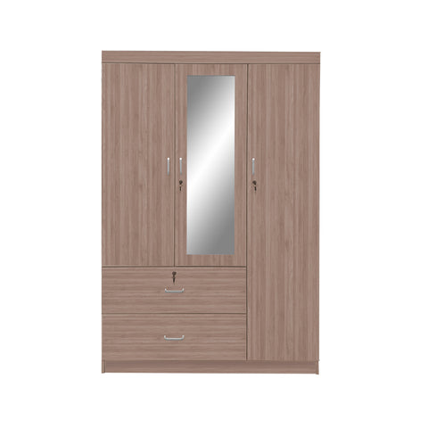 Image of Wrilie Scratch Resistant Wardrobe 3 Doors With Drawers in 11 Models