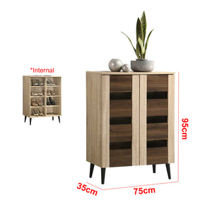 Howzer Series 5 Shoe Cabinet Collection in Natural Colour