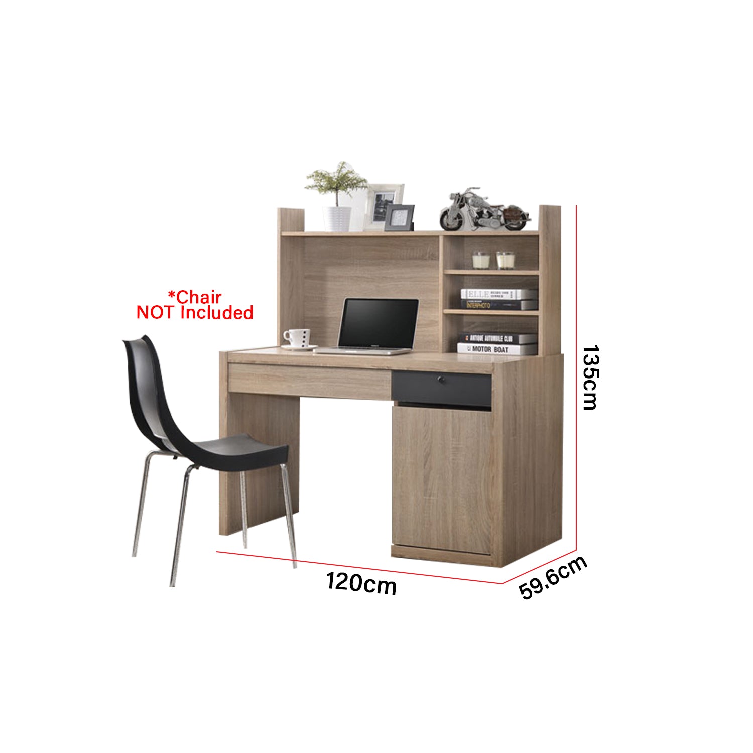 Ayer Series 5 Study Table In Natural