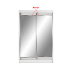Frankfurt Series 4FT 2-Door Sliding Door Wardrobe in 50 Models Available