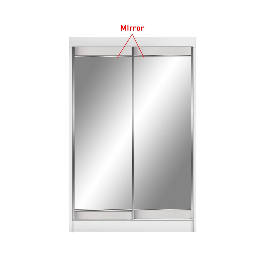 Frankfurt Series 4FT 2-Door Sliding Door Wardrobe in 50 Models Available
