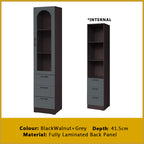 Hudson Series Open Shelves Display Cabinet Bookshelf Storage in 9 Models