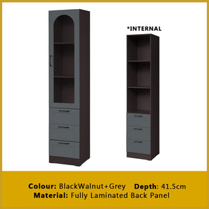 Hudson Series Open Shelves Display Cabinet Bookshelf Storage in 9 Models
