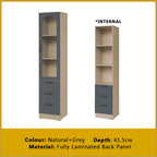 Hudson Series Open Shelves Display Cabinet Bookshelf Storage in 9 Models