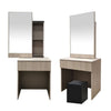 Minna Series 4 Makeup Dressing Table With Stool In White Wash