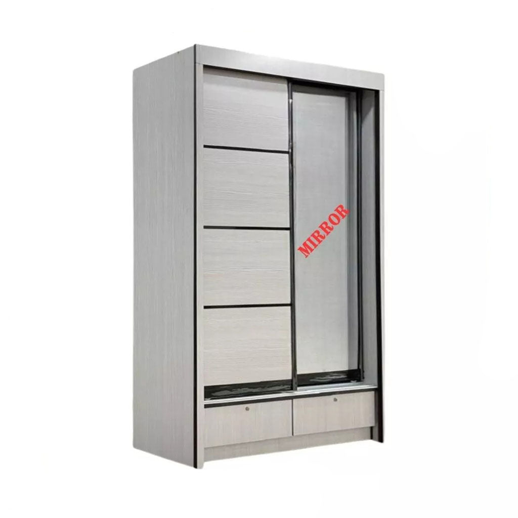 Lindy Series5 4 Feet Solid Sliding Door Wardrobe