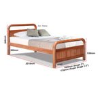 Robby Series 10 Wooden Bed Frame Cherry In Single/Super Single Size