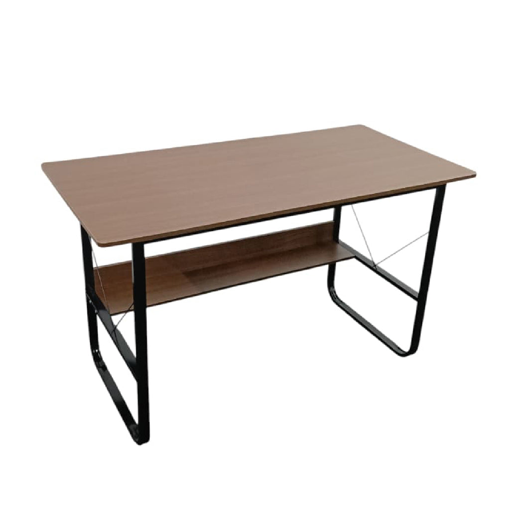 Brans Study Side Table In Black and Columbia. Fully Assembly