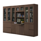 Athena 6 Bookshelf With Glass Doors in 3 Colours