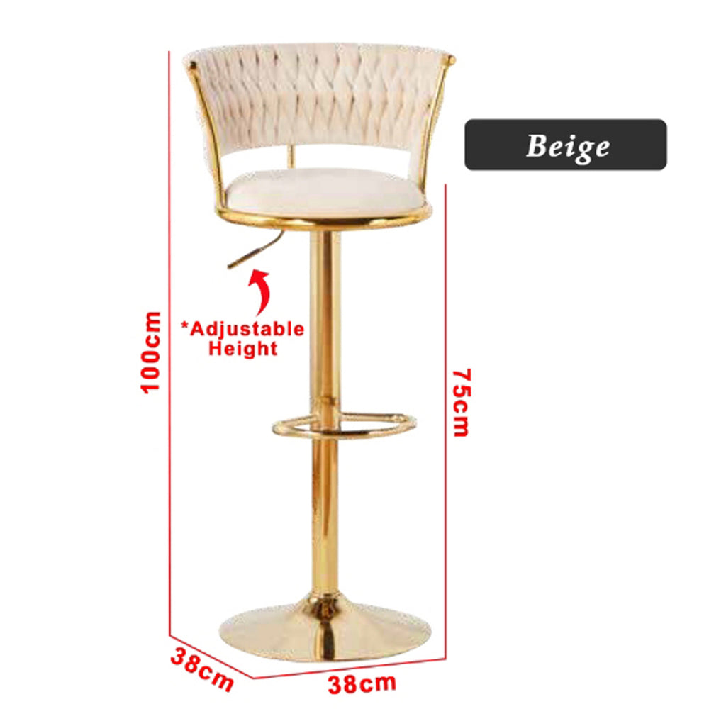 Hendrix Series 6 High Island Chair Bar Stool Chair Steel Legs