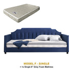 Kaelle Series Daybed with Trundle or Drawer - With Mattress Option