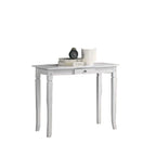 KRITY Series F Console White Table Top With Drawer Side Display Table in White Leg