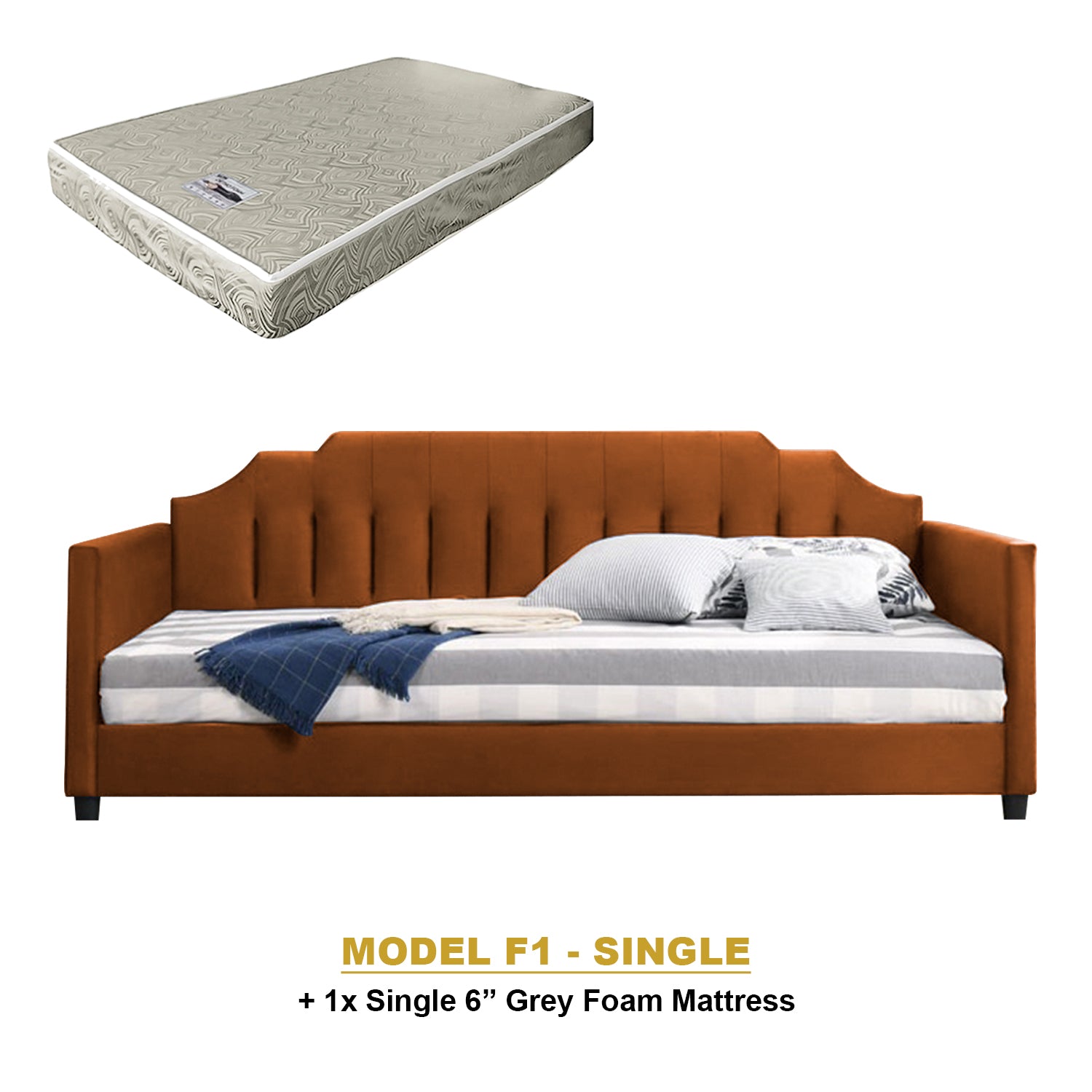 Kaelle Series Daybed with Trundle or Drawer - With Mattress Option