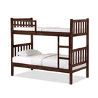 Stella Series4 Solid Rubber Wood Bunk Bed with Pull-Out Add On Option Single Size