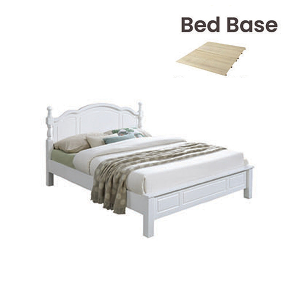 Nadia Series 6 Wooden Bedframe Collection Solid Wood - King Size with Mattress Option