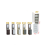 Minna Series Dressing Table With Mirror In Walnut And White Wash Model F