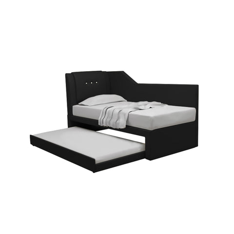 Image of Miche Single/Super Single Pull-Out Bed Frame in Faux Leather or Pet-Friendly Fabric
