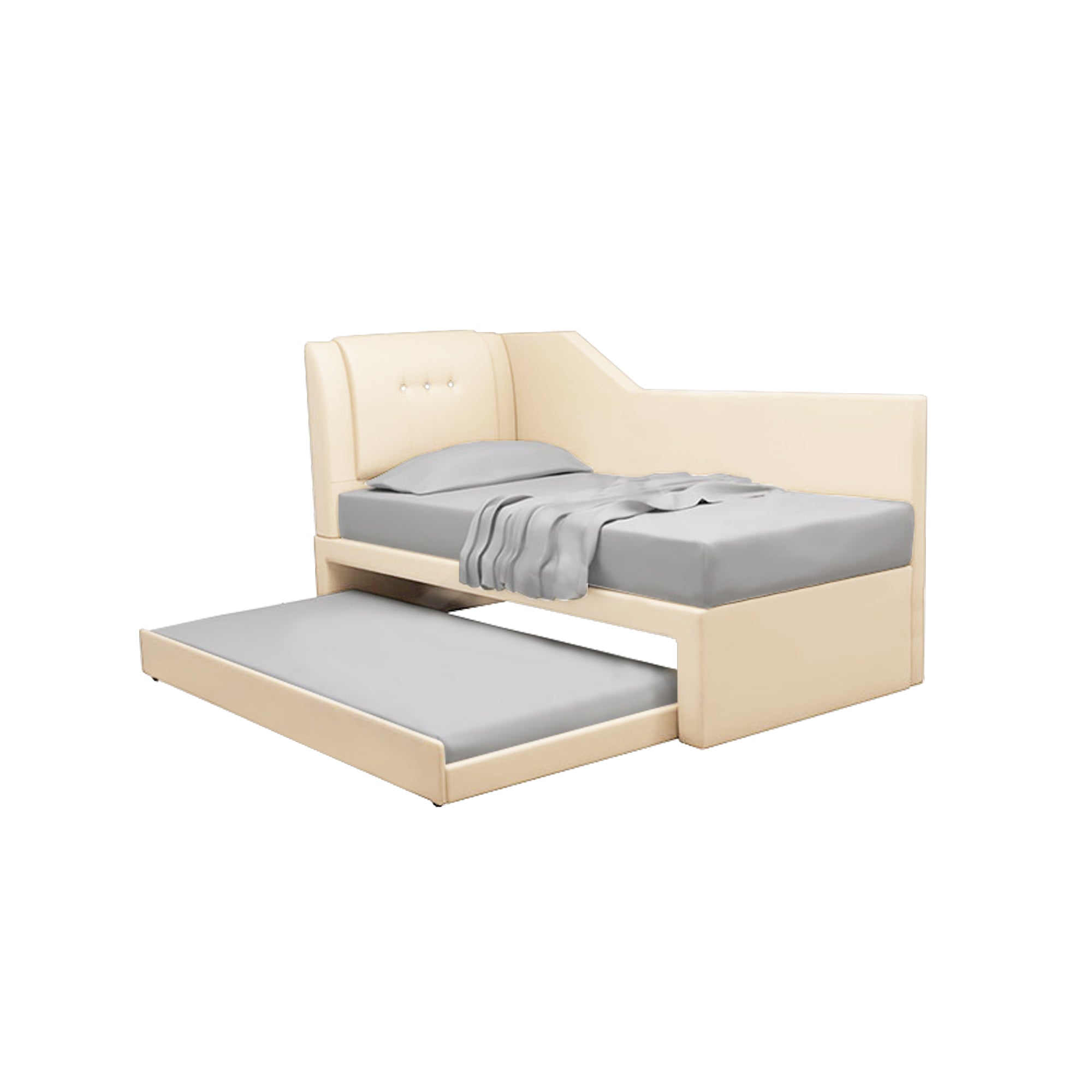 Miche Single/Super Single Pull-Out Bed Frame in Faux Leather or Pet-Friendly Fabric
