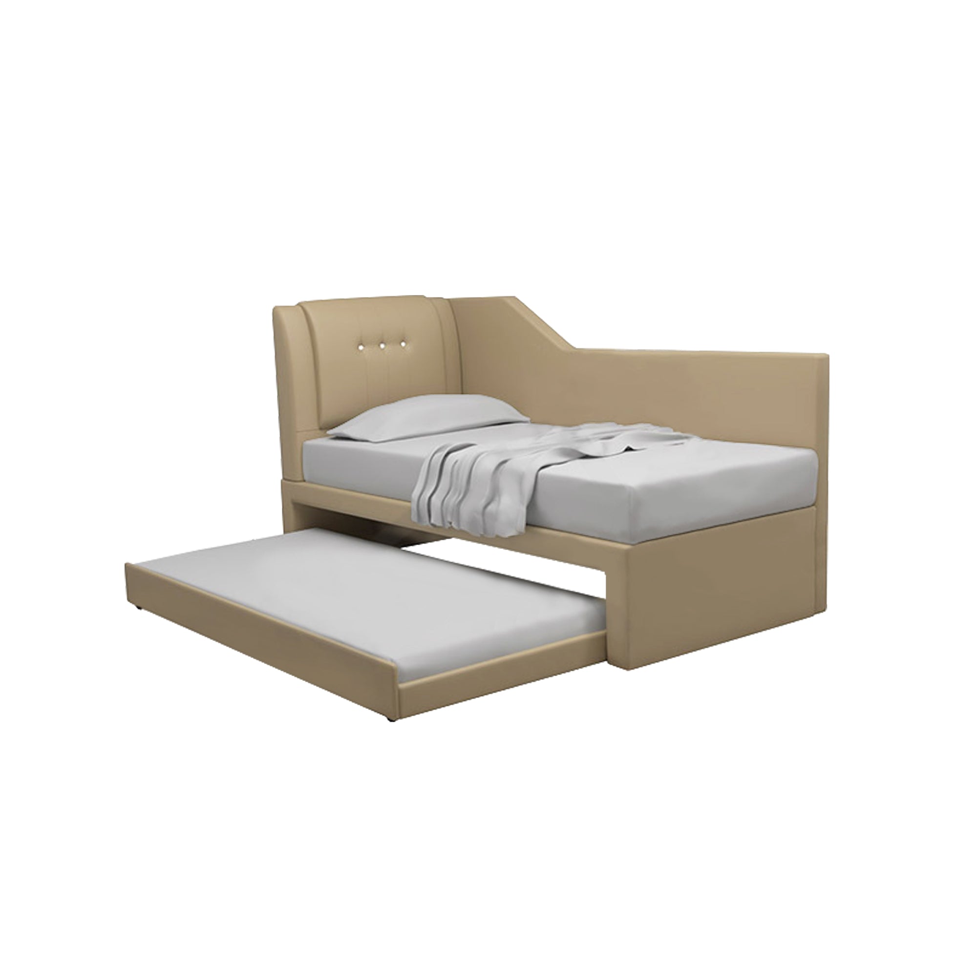 Miche Single/Super Single Pull-Out Bed Frame in Faux Leather or Pet-Friendly Fabric