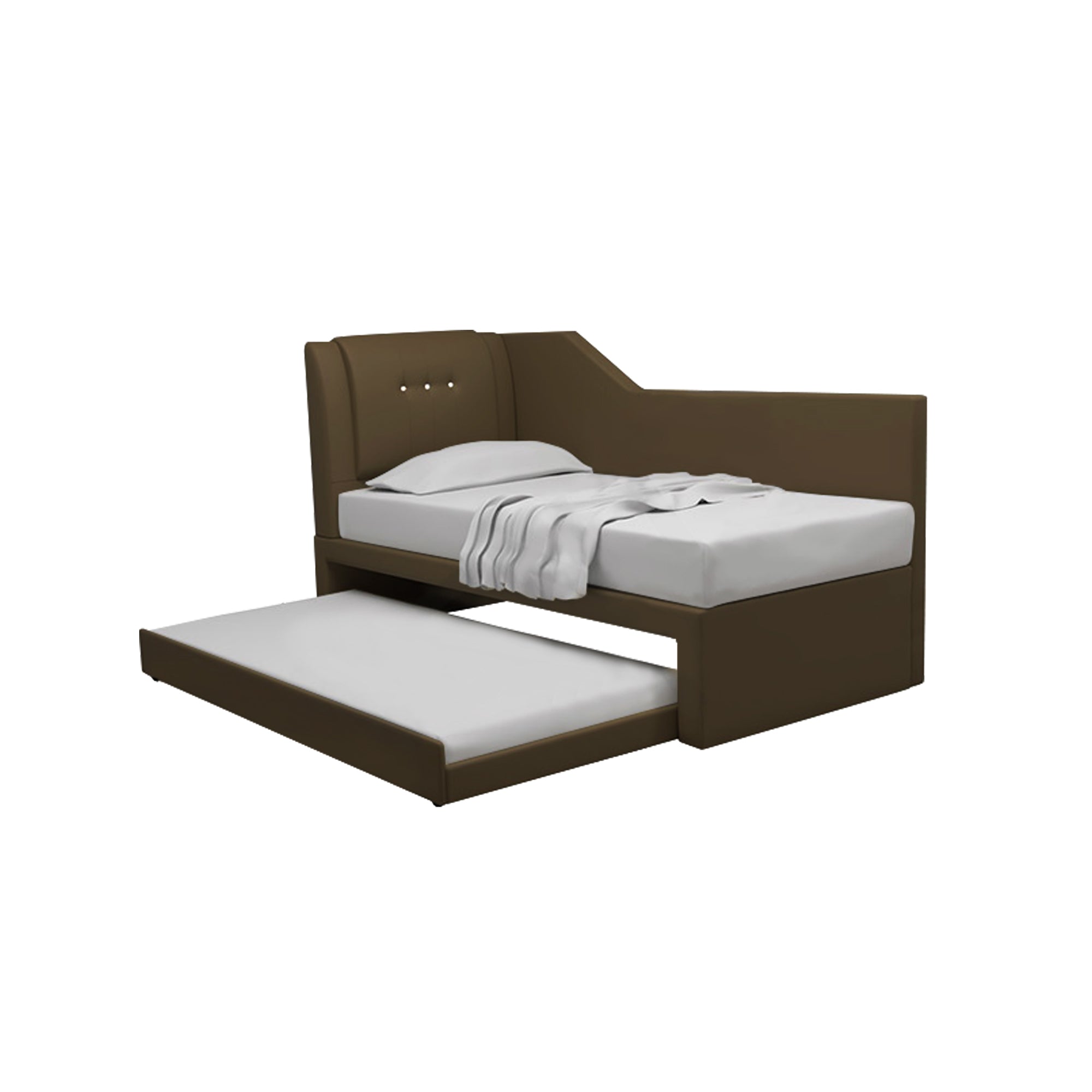 Miche Single/Super Single Pull-Out Bed Frame in Faux Leather or Pet-Friendly Fabric