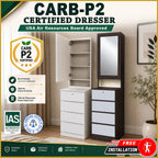 Welsh CARB-P2 Certified Board Dressing Table Smooth Gliding Drawer Dresser 6 Colours