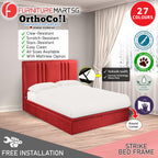 OrthoCoil Strike Storage Bed Pet Friendly Scratch-Resistant Fabric - With Mattress Add-On