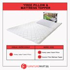 Honey Golden Silk 12" 7-Zone Pocket Spring Mattress FREE TOPPER & PILLOW  -All Sizes