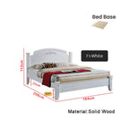 Premium Carlie Series 6 Queen Wooden Bedframe Solid Wood With Plywood Base - w/ Mattress Option
