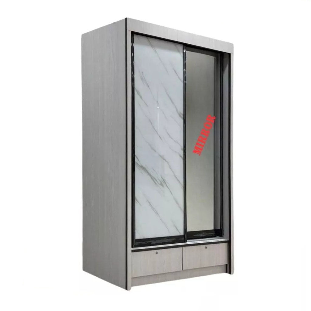 Lindy Series6 4 Feet Solid Sliding Door Wardrobe