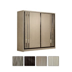 Charie Series 5FT/6FT/8FT Customizable Sliding Door Modular Wardrobe in 6 Designs