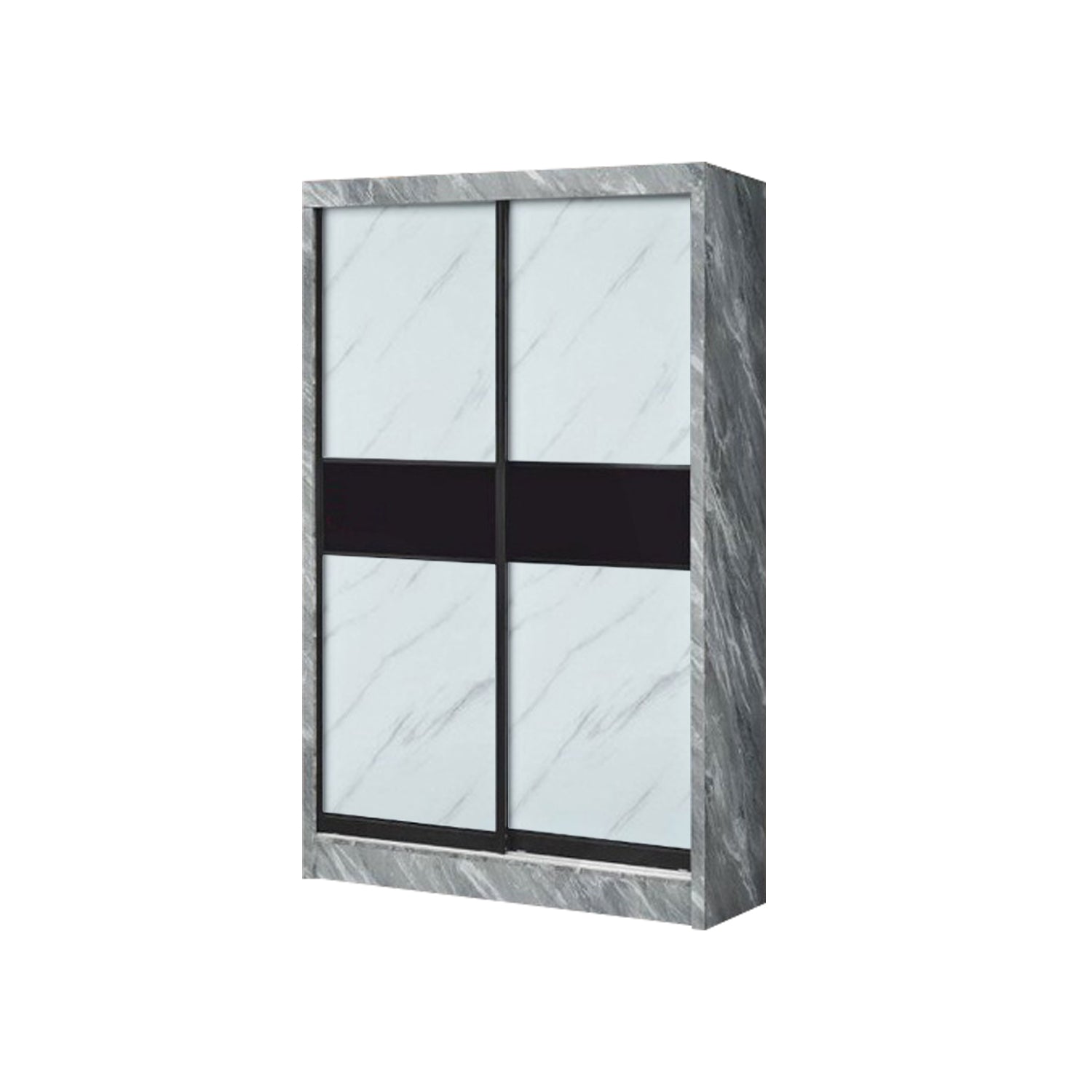 Vitta Series 6 4 Ft. Sliding 2 Door Wardrobe - Model F