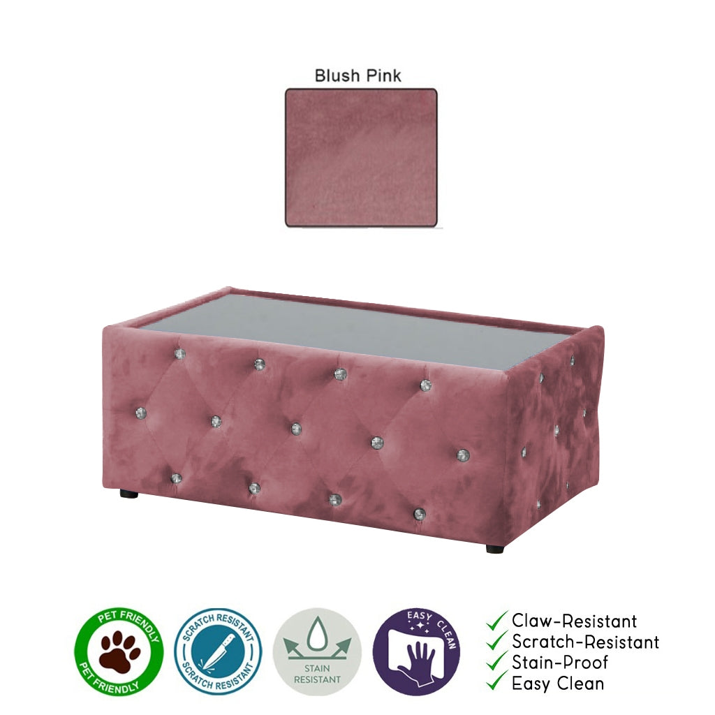 Millie Coffee Table PetFriendly Fabric/Leather Scratch-Resistant in 20 Available Colours
