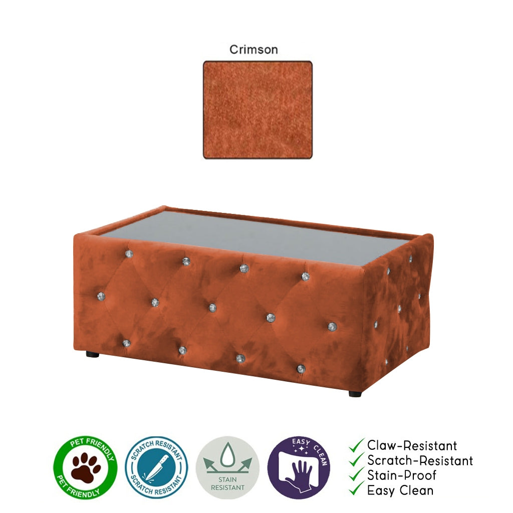 Millie Coffee Table PetFriendly Fabric/Leather Scratch-Resistant in 20 Available Colours