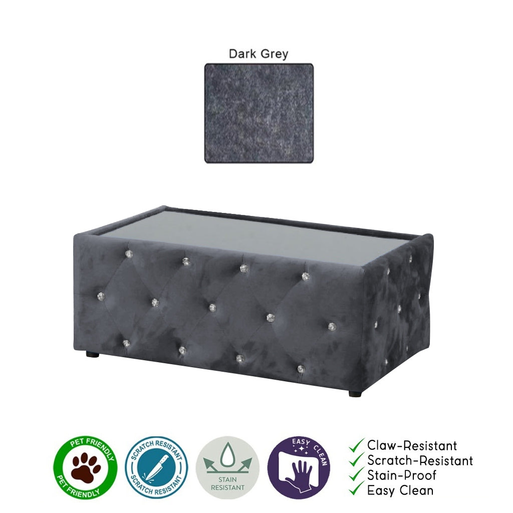 Millie Coffee Table PetFriendly Fabric/Leather Scratch-Resistant in 20 Available Colours