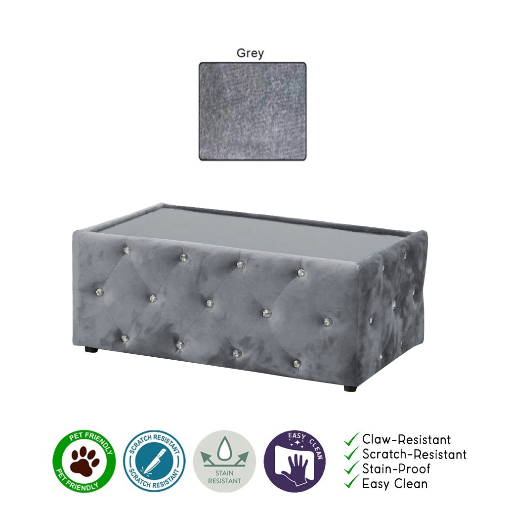 Millie Coffee Table PetFriendly Fabric/Leather Scratch-Resistant in 20 Available Colours