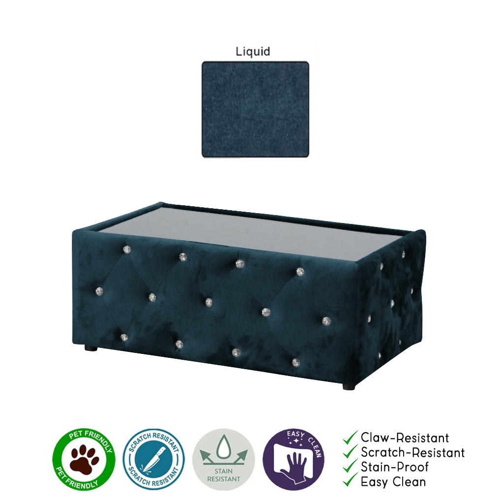 Millie Coffee Table PetFriendly Fabric/Leather Scratch-Resistant in 20 Available Colours