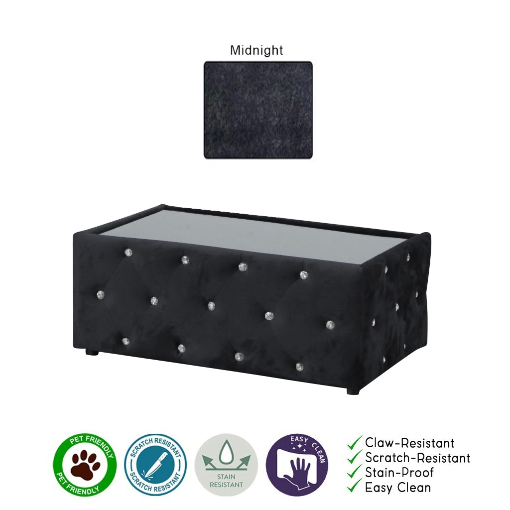 Millie Coffee Table PetFriendly Fabric/Leather Scratch-Resistant in 20 Available Colours